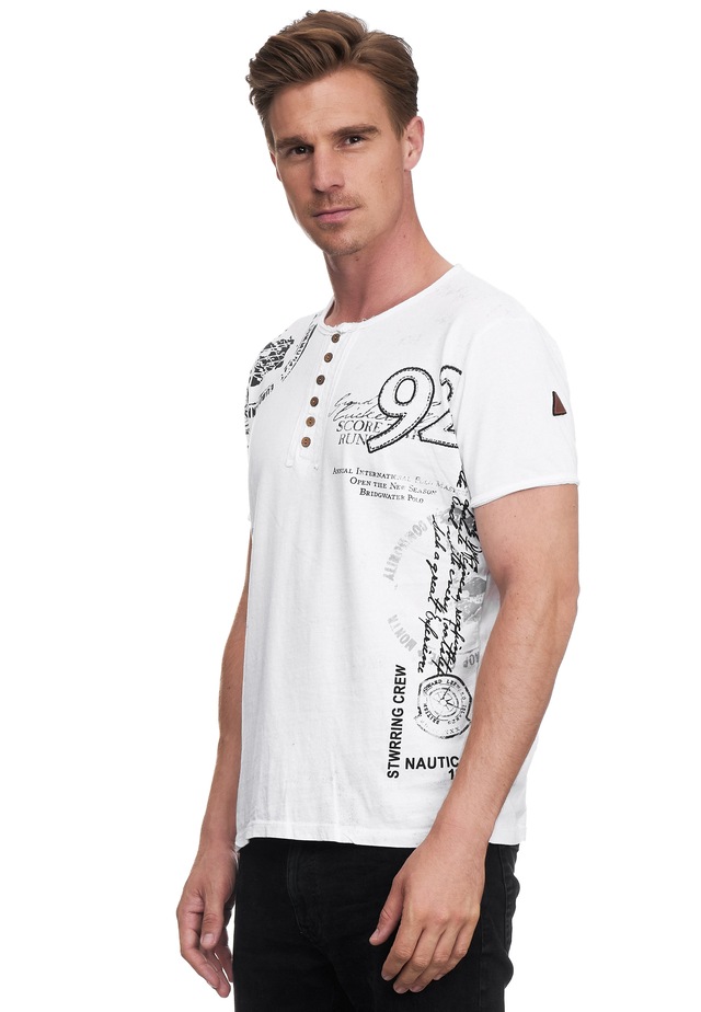 Rusty Neal T-Shirt mit seitlichem Print