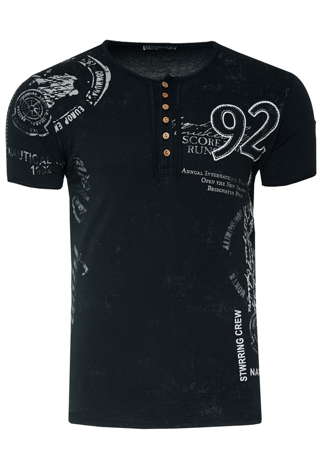 Rusty Neal T-Shirt mit seitlichem Print