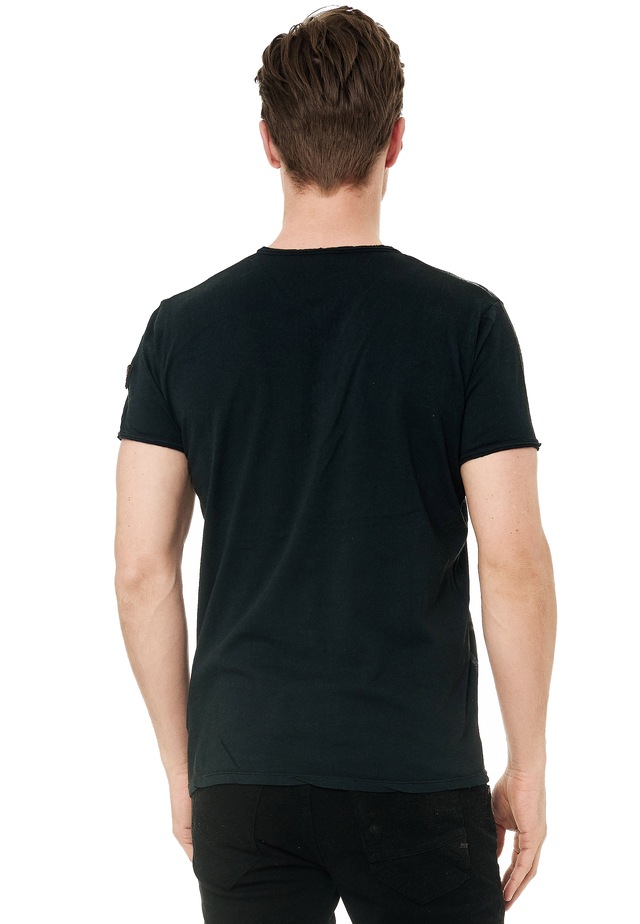 Rusty Neal T-Shirt mit seitlichem Print