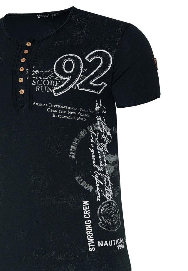 Rusty Neal T-Shirt mit seitlichem Print