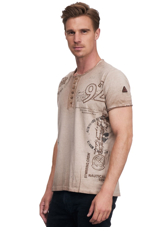 Rusty Neal T-Shirt mit seitlichem Print