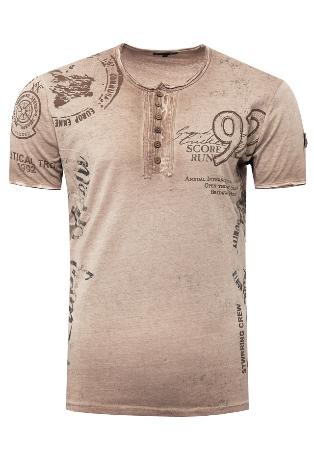 Rusty Neal T-Shirt mit seitlichem Print