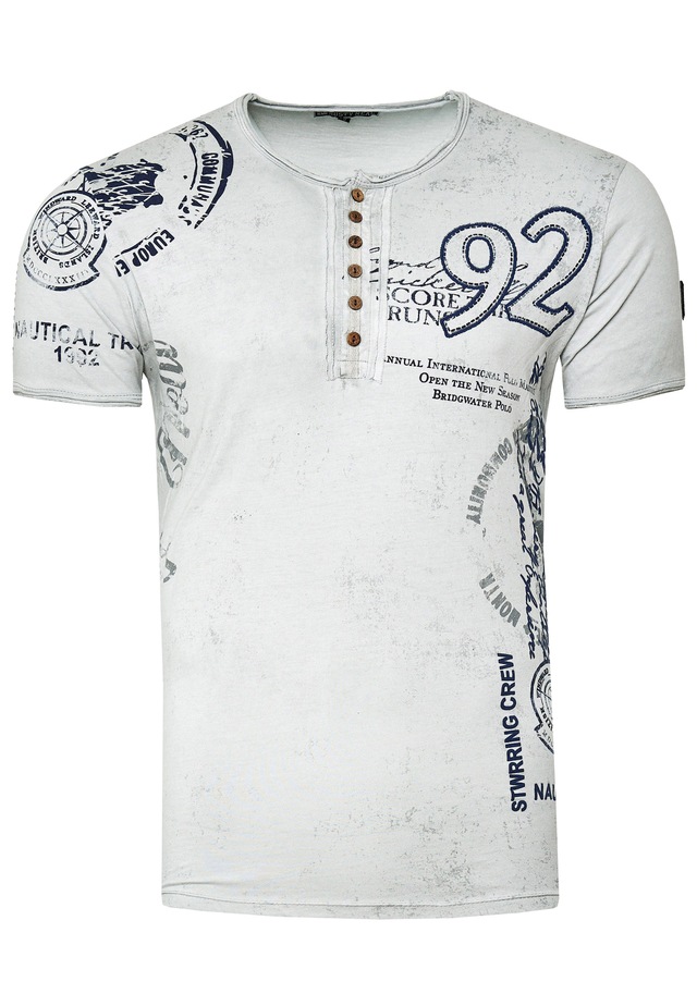 Rusty Neal T-Shirt mit seitlichem Print