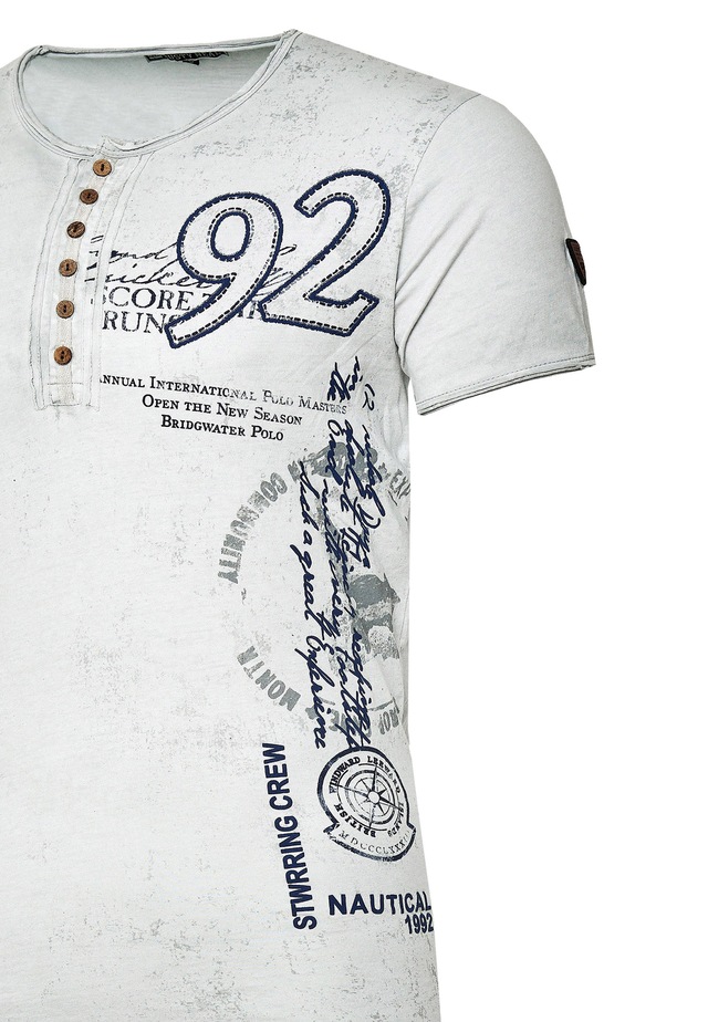 Rusty Neal T-Shirt mit seitlichem Print