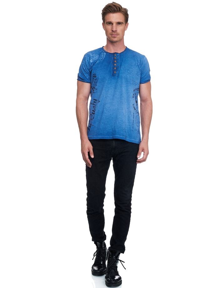 Rusty Neal T-Shirt mit seitlichem Print