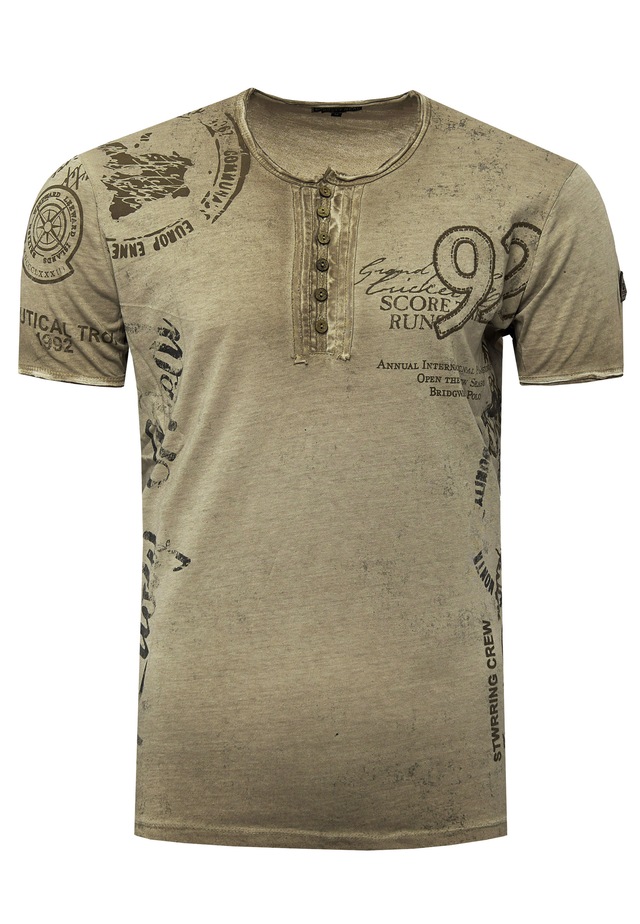 Rusty Neal T-Shirt mit seitlichem Print