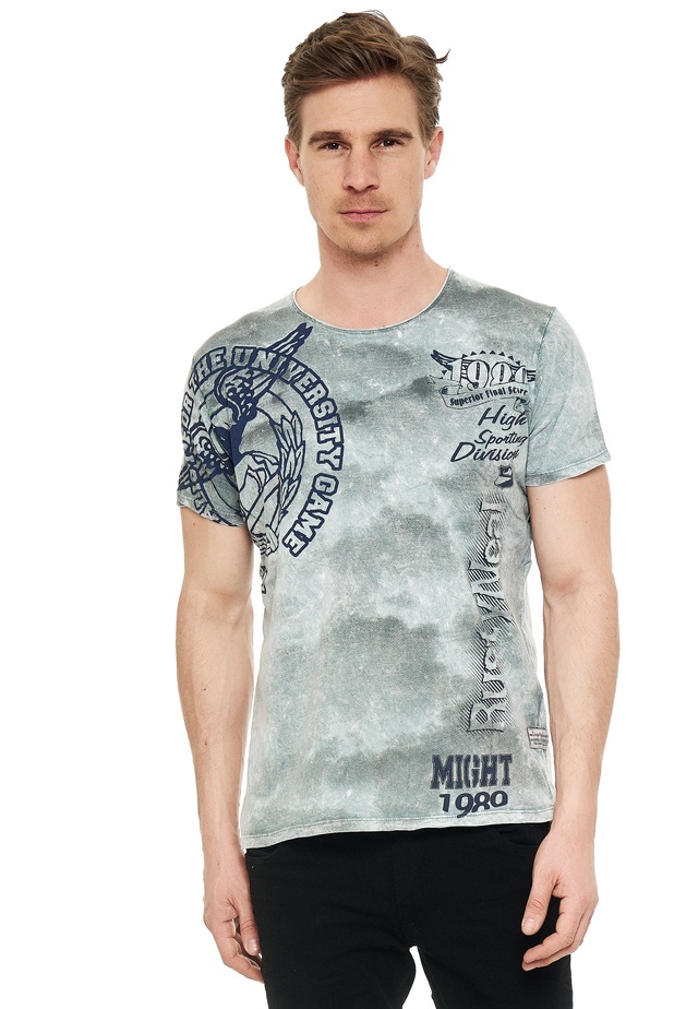 Rusty Neal T-Shirt mit eindrucksvollem Print