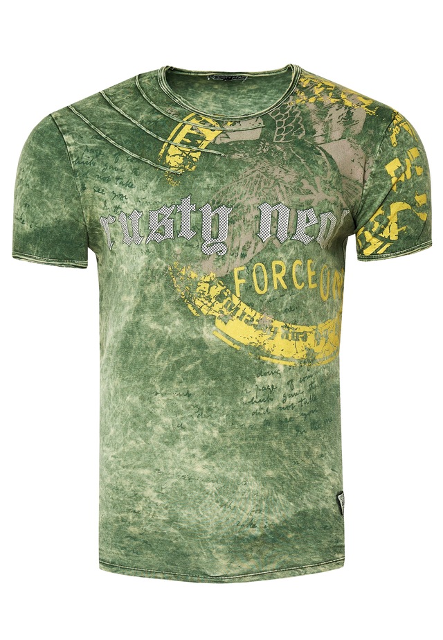 Rusty Neal T-Shirt mit eindrucksvollem Print