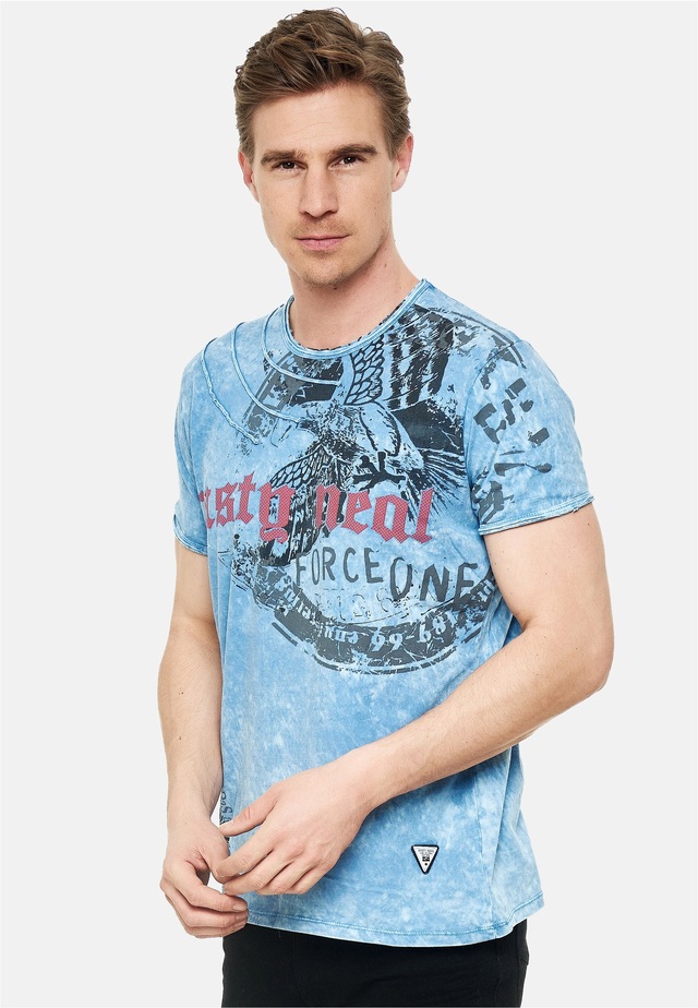 Rusty Neal T-Shirt mit eindrucksvollem Print