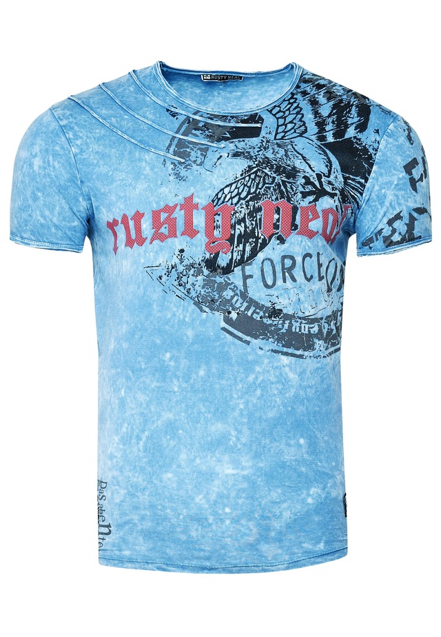 Rusty Neal T-Shirt mit eindrucksvollem Print