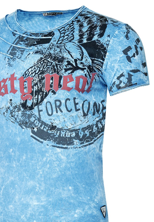 Rusty Neal T-Shirt mit eindrucksvollem Print