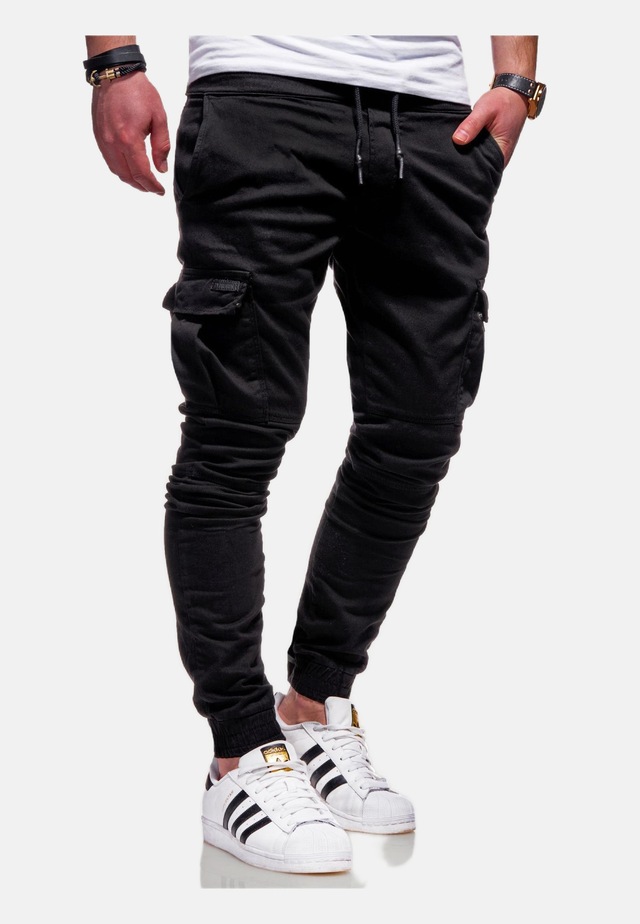 behype Cargohose »LANE« mit elastischem Bund