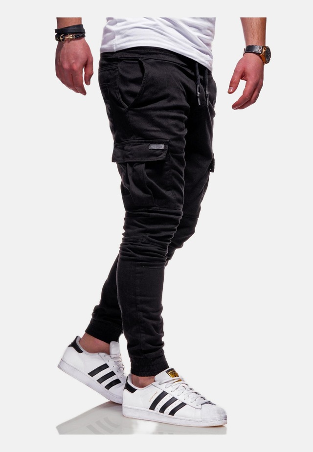 behype Cargohose »LANE« mit elastischem Bund