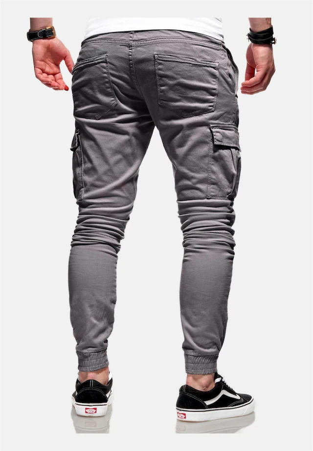 behype Cargohose »LANE« mit elastischem Bund