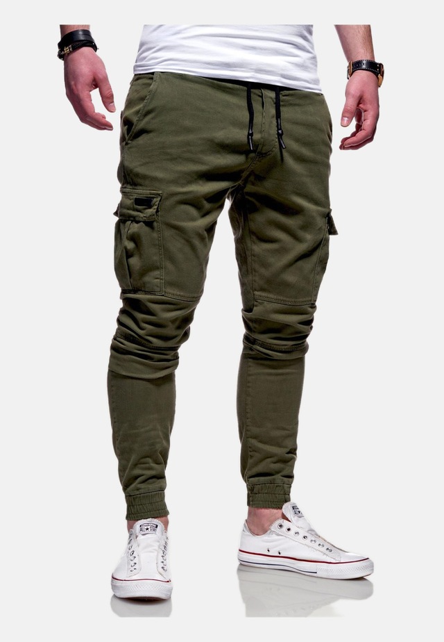 behype Cargohose »LANE« mit elastischem Bund