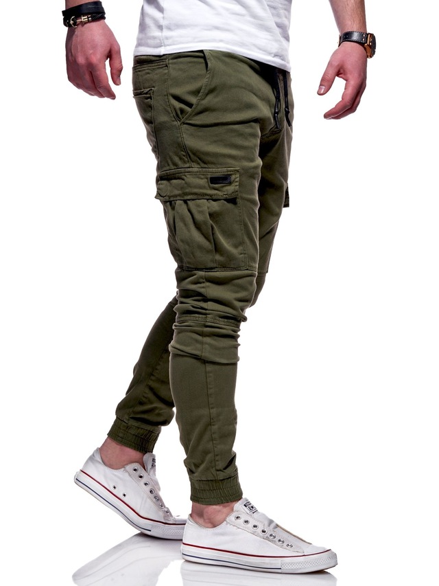 behype Cargohose »LANE« mit elastischem Bund