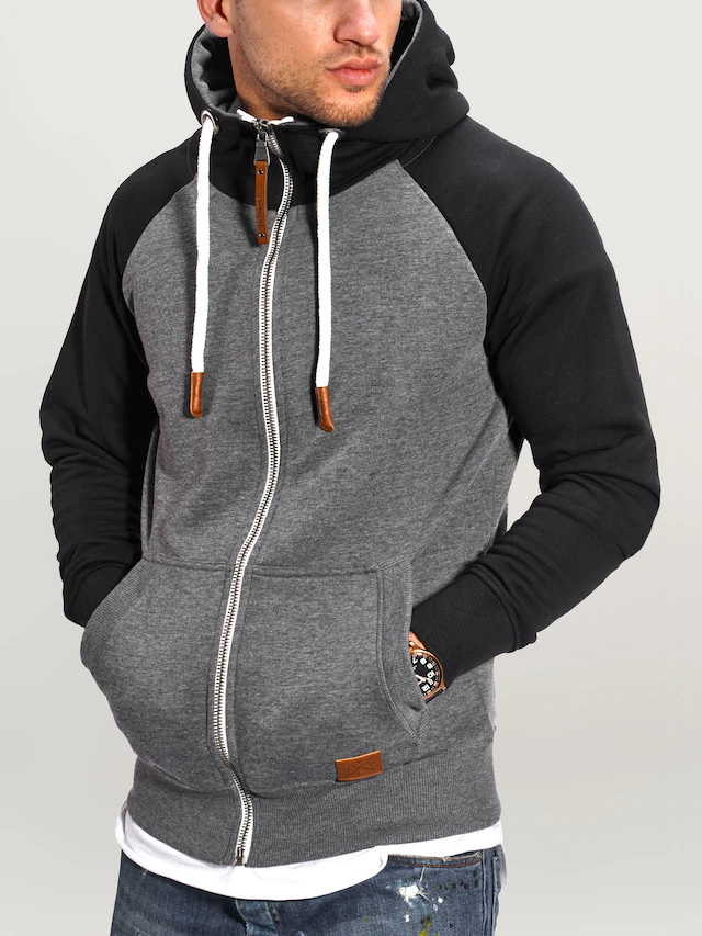 behype Sweatjacke »RAGLAN« mit Raglan-Ärmeln