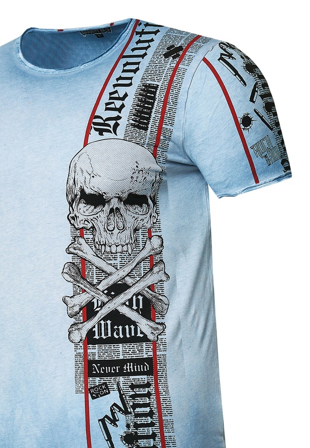 Rusty Neal T-Shirt im verwaschenen Look