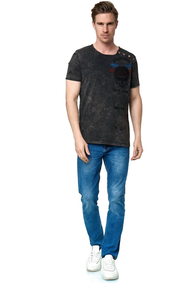 Rusty Neal T-Shirt mit verwaschenem Print