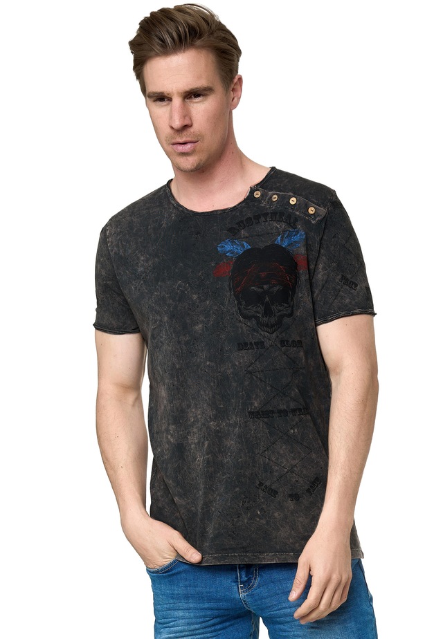 Rusty Neal T-Shirt mit verwaschenem Print