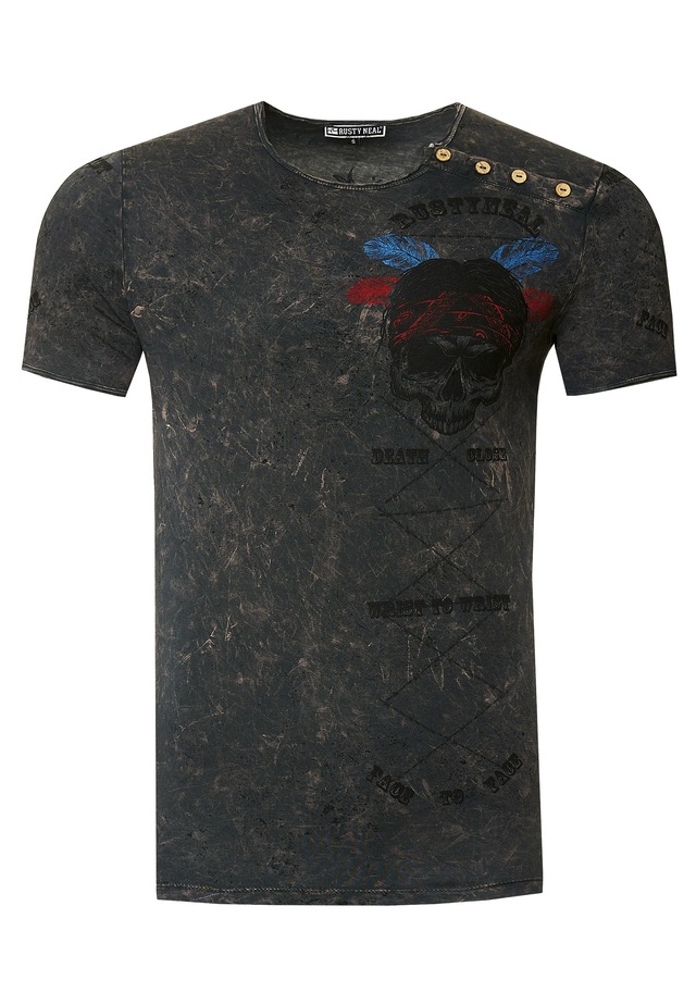 Rusty Neal T-Shirt mit verwaschenem Print