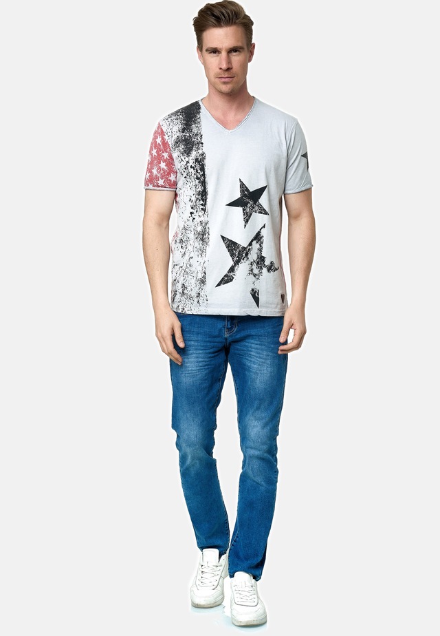 Rusty Neal T-Shirt mit V-Neck