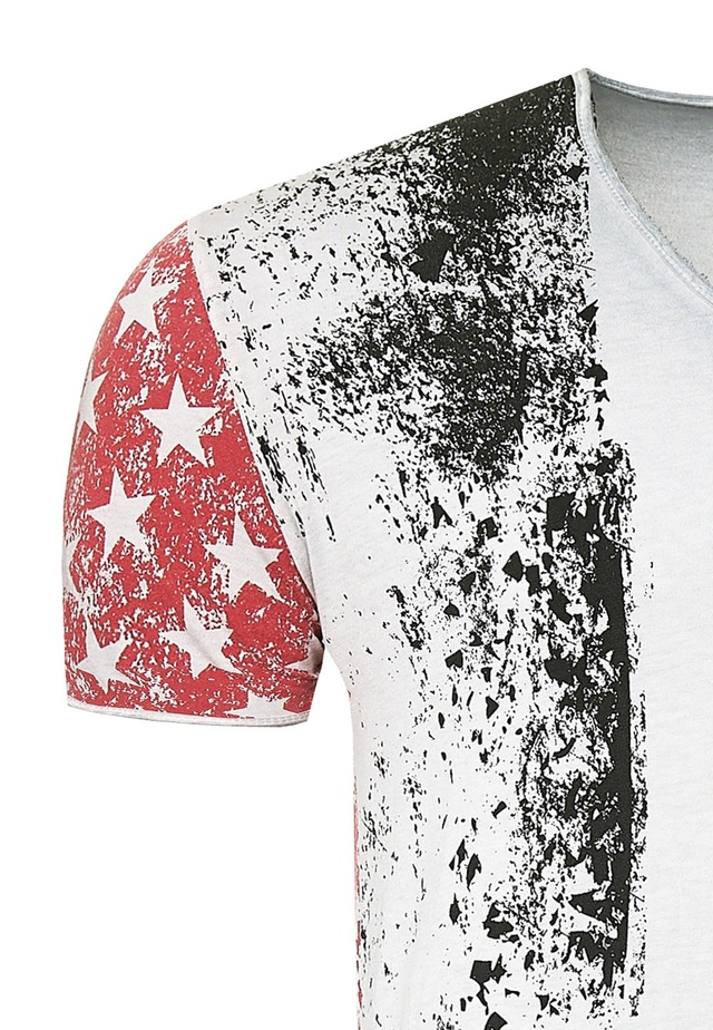 Rusty Neal T-Shirt mit V-Neck