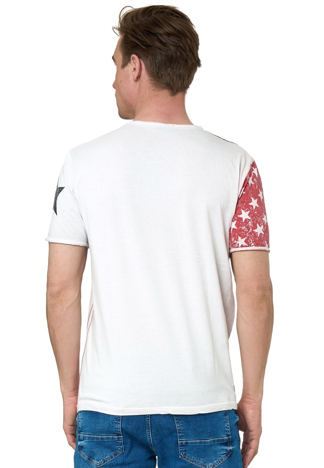 Rusty Neal T-Shirt mit V-Neck