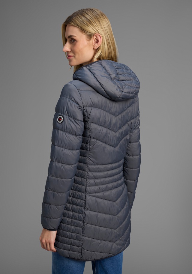 KangaROOS Steppjacke mit Kapuze für den Übergang, aus leichtem Webmaterial, figurbetonter Schnitt
