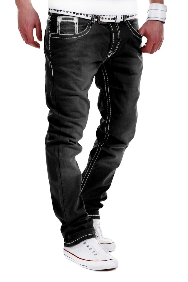 behype Bequeme Jeans »Stitch« mit dicken Kontrastnähten