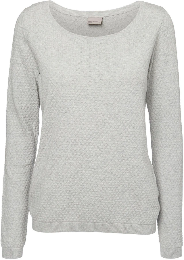 Vero Moda Rundhalspullover »VMCARE STRUCTURE LS O-NECK BLOUSE« aus Baumwolle