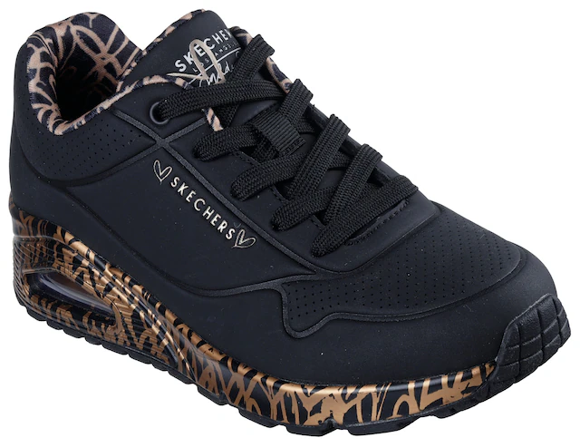 Skechers »UNO-LOVING LOVE« Freizeitschuh, Halbschuh, Schnürschuh mit coolem Graffiti-Print
