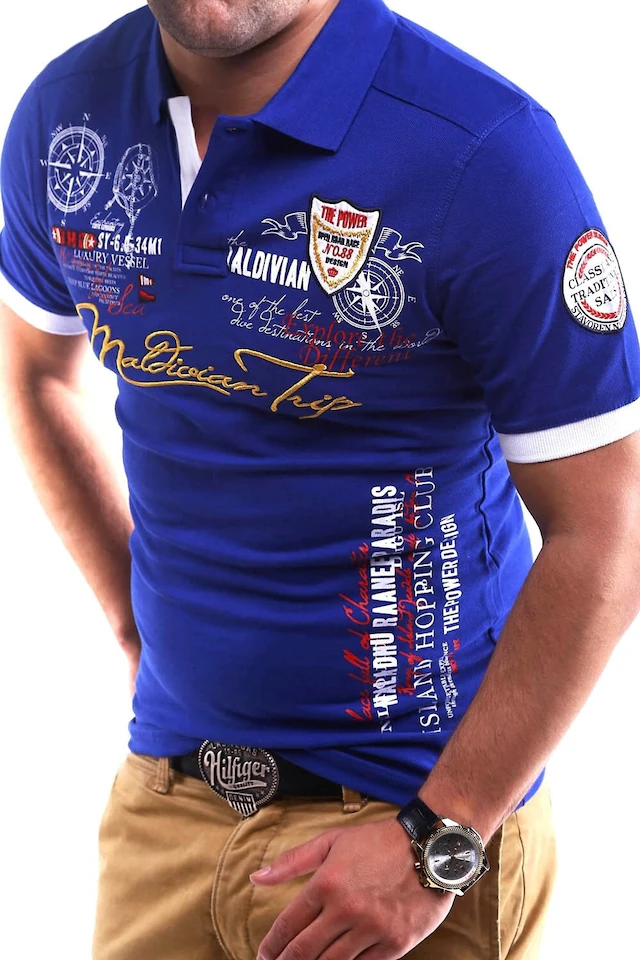 behype Poloshirt »TRIP« in Piqué-Qualität