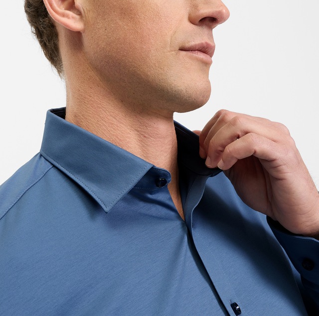 OLYMP Businesshemd »No. Six 24/Seven super slim« in bequemer Jersey-Qualität