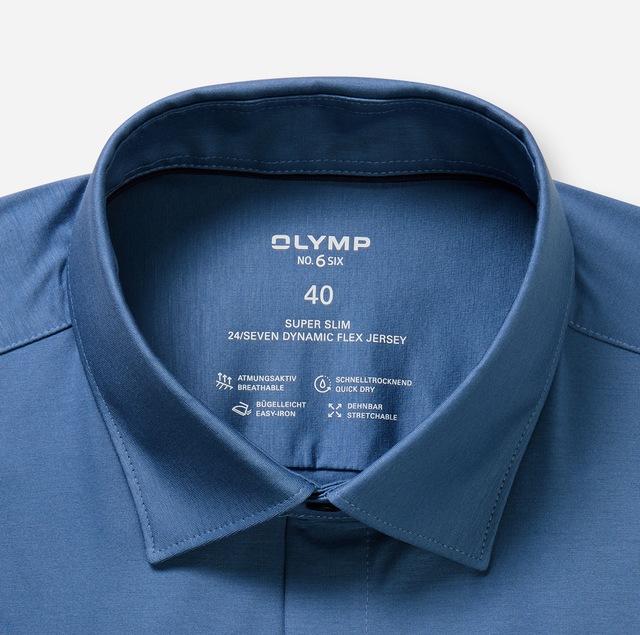 OLYMP Businesshemd »No. Six 24/Seven super slim« in bequemer Jersey-Qualität