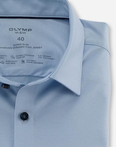 OLYMP Businesshemd »No. Six 24/Seven super slim« in bequemer Jersey-Qualität