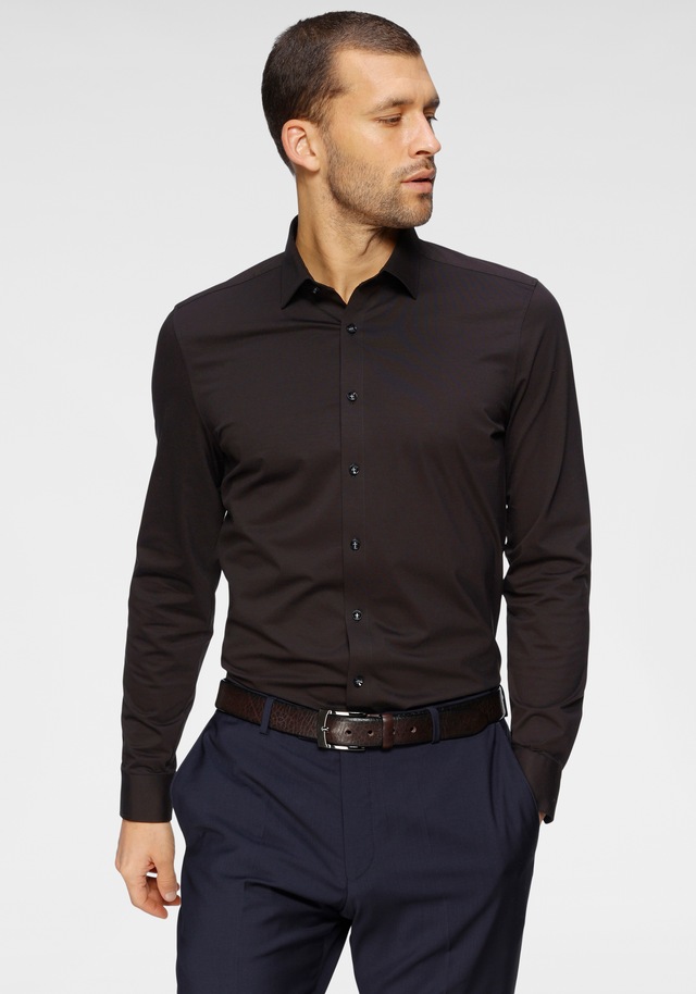 OLYMP Businesshemd »No. Six 24/Seven super slim« in bequemer Jersey-Qualität