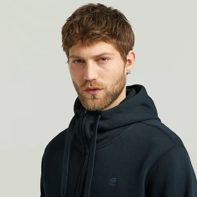 G-STAR Kapuzensweatjacke »Premium Basic Hooded Zip Sweater«