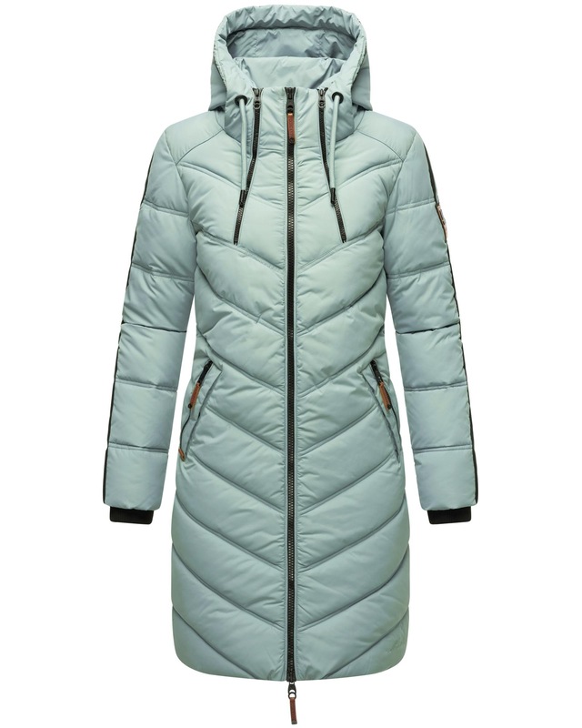 Marikoo Wintermantel »Armasa« modischer Damen Winter Steppmantel mit Kapuze