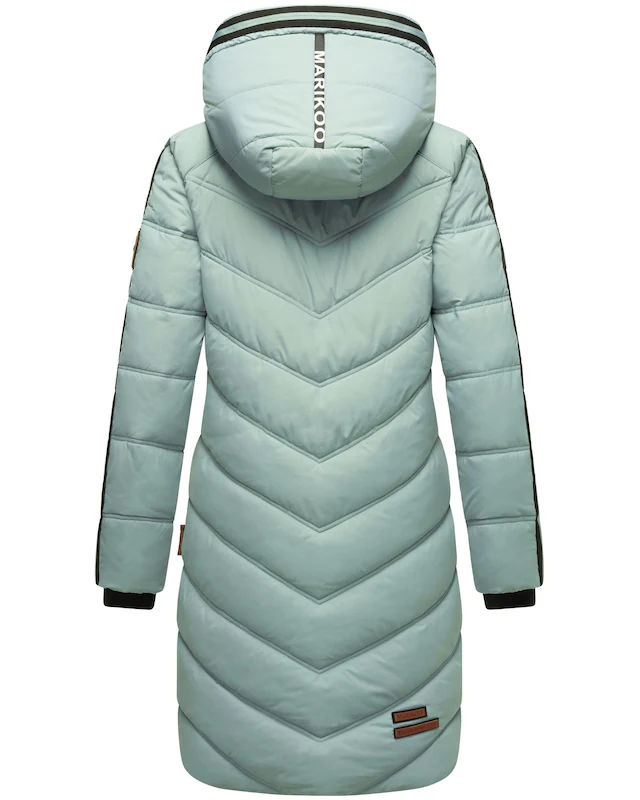 Marikoo Wintermantel »Armasa« modischer Damen Winter Steppmantel mit Kapuze