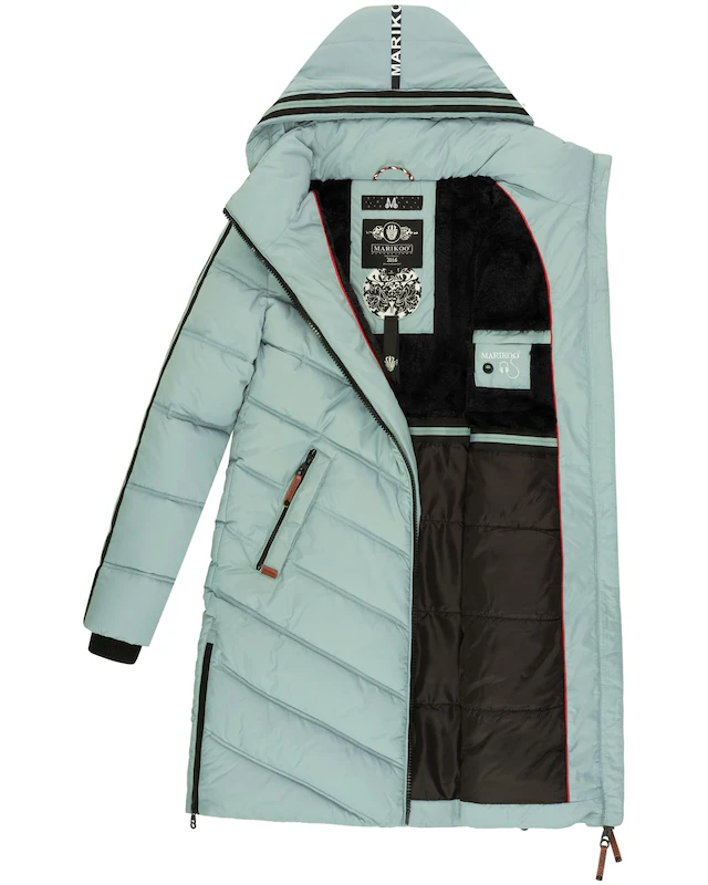 Marikoo Wintermantel »Armasa« modischer Damen Winter Steppmantel mit Kapuze