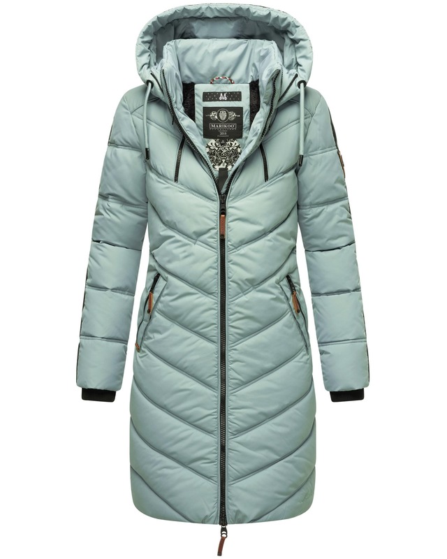 Marikoo Wintermantel »Armasa« modischer Damen Winter Steppmantel mit Kapuze