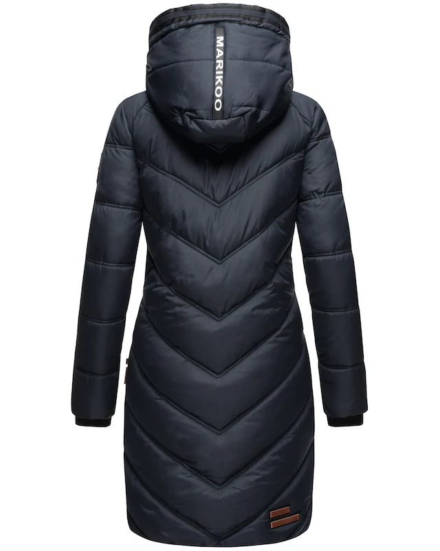 Marikoo Wintermantel »Armasa« modischer Damen Winter Steppmantel mit Kapuze