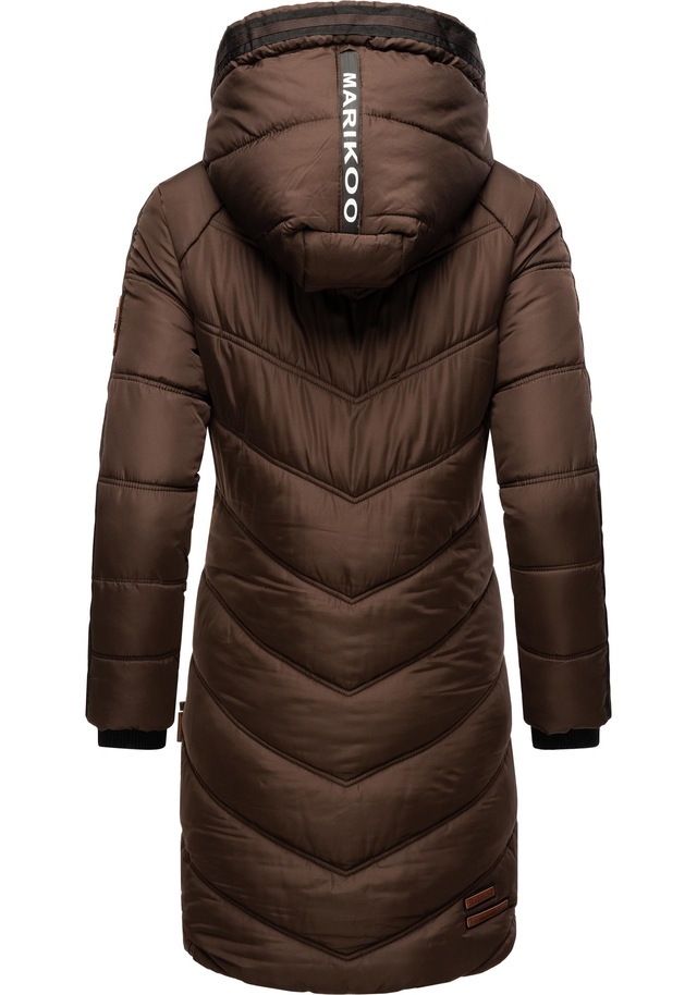 Marikoo Wintermantel »Armasa« modischer Damen Winter Steppmantel mit Kapuze