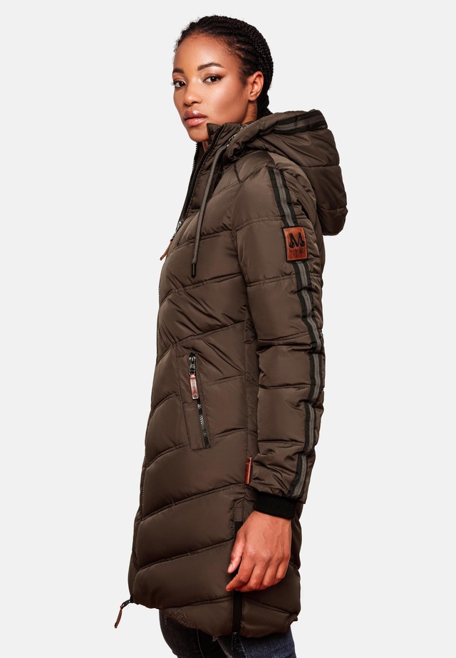 Marikoo Wintermantel »Armasa« modischer Damen Winter Steppmantel mit Kapuze