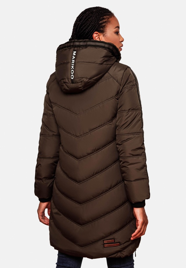 Marikoo Wintermantel »Armasa« modischer Damen Winter Steppmantel mit Kapuze