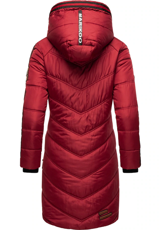 Marikoo Wintermantel »Armasa« modischer Damen Winter Steppmantel mit Kapuze