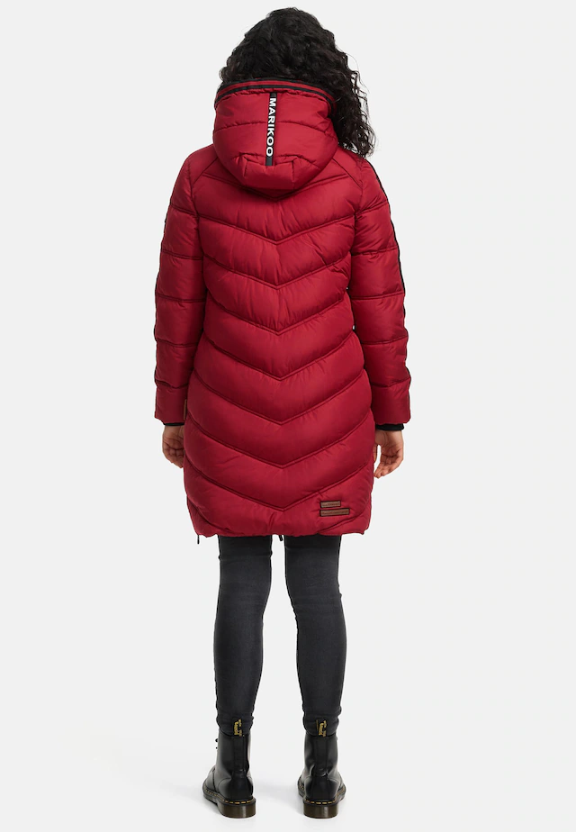 Marikoo Wintermantel »Armasa« modischer Damen Winter Steppmantel mit Kapuze