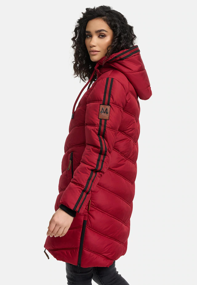 Marikoo Wintermantel »Armasa« modischer Damen Winter Steppmantel mit Kapuze