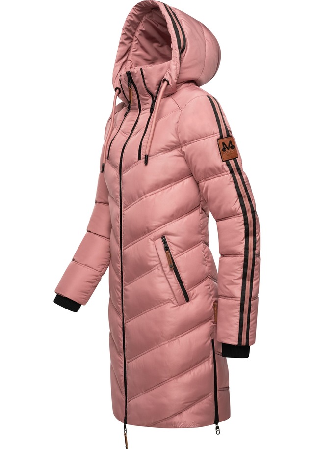 Marikoo Wintermantel »Armasa« modischer Damen Winter Steppmantel mit Kapuze